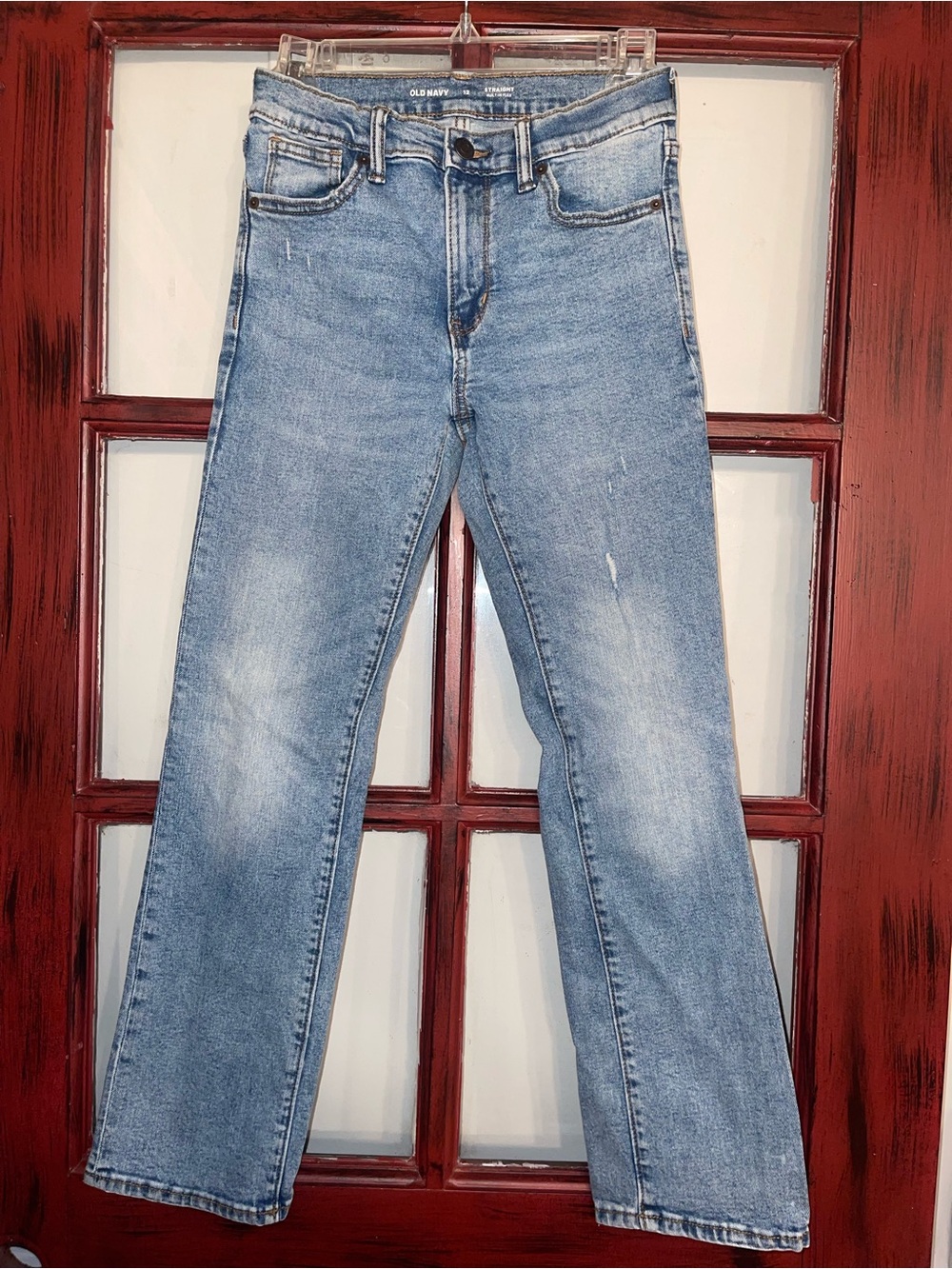 Old Navy Light Blue Kids Straight-Leg Jeans